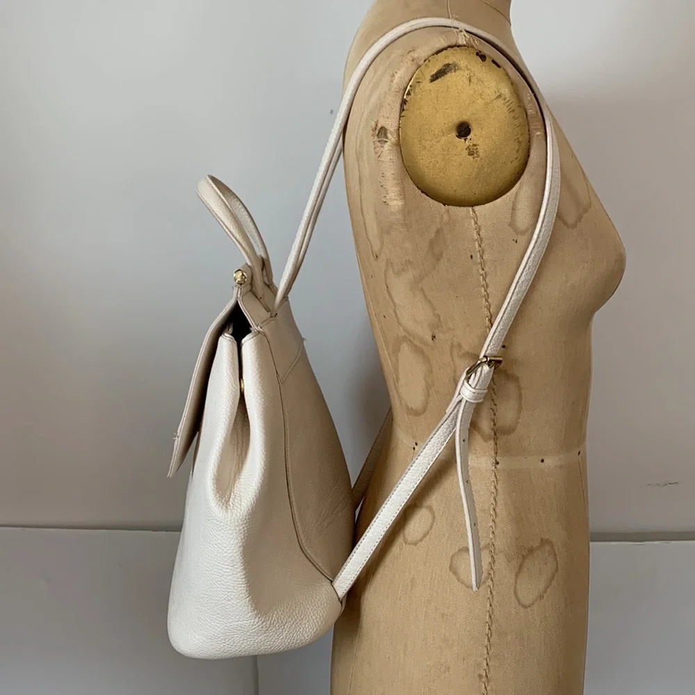 Danielle Nicole backpack off-white vegan faux leather purse - Picture 5 of 12